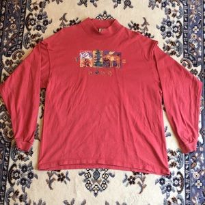Vintage alaska Denali national park mock neck